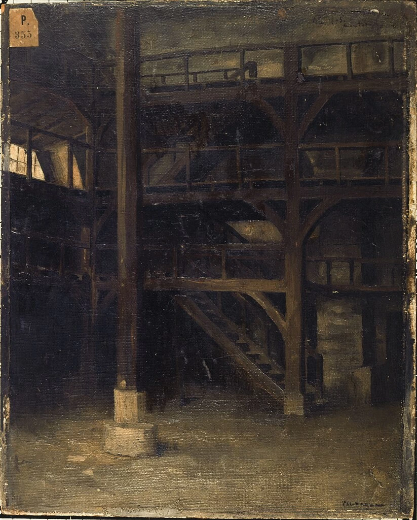 Vista interna della vecchia giostra in rue Sainte - Marguerite, Musée Carnavalet, 1875